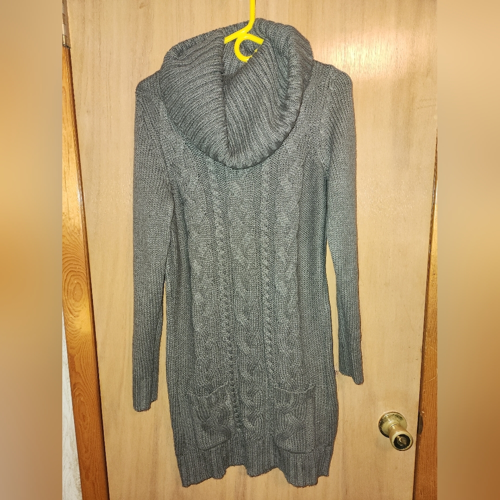Venus sweater dress, olive green, worn one, size small